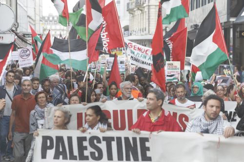 ΦΩΤΟ-Διαδήλωσαν για τη Γάζα στην Ελβετία