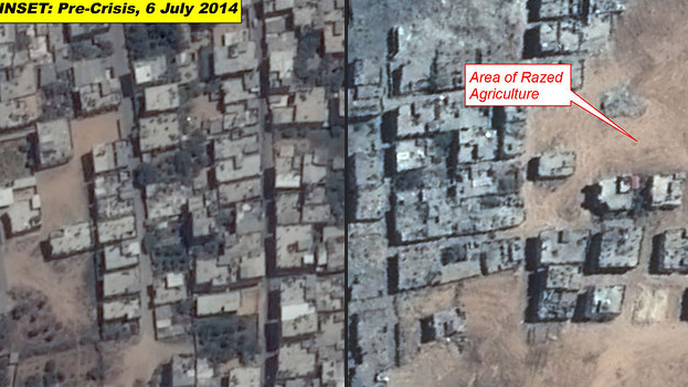 ΦΩΤΟ-Η Γάζα πριν και μετά τους βομβαρδισμούς