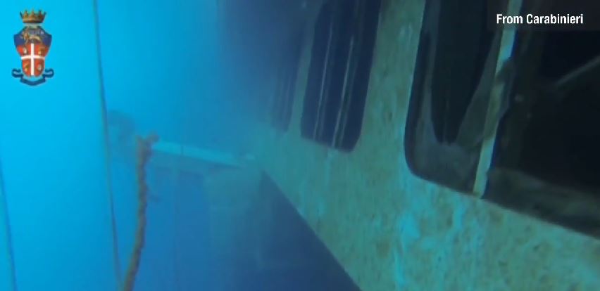 ΒΙΝΤΕΟ-Το βυθισμένο Costa Concordia