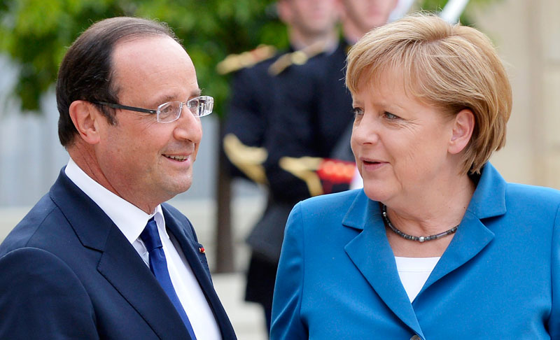 Η Μέρκελ και ο Ολάντ πιέζουν τον Πούτιν