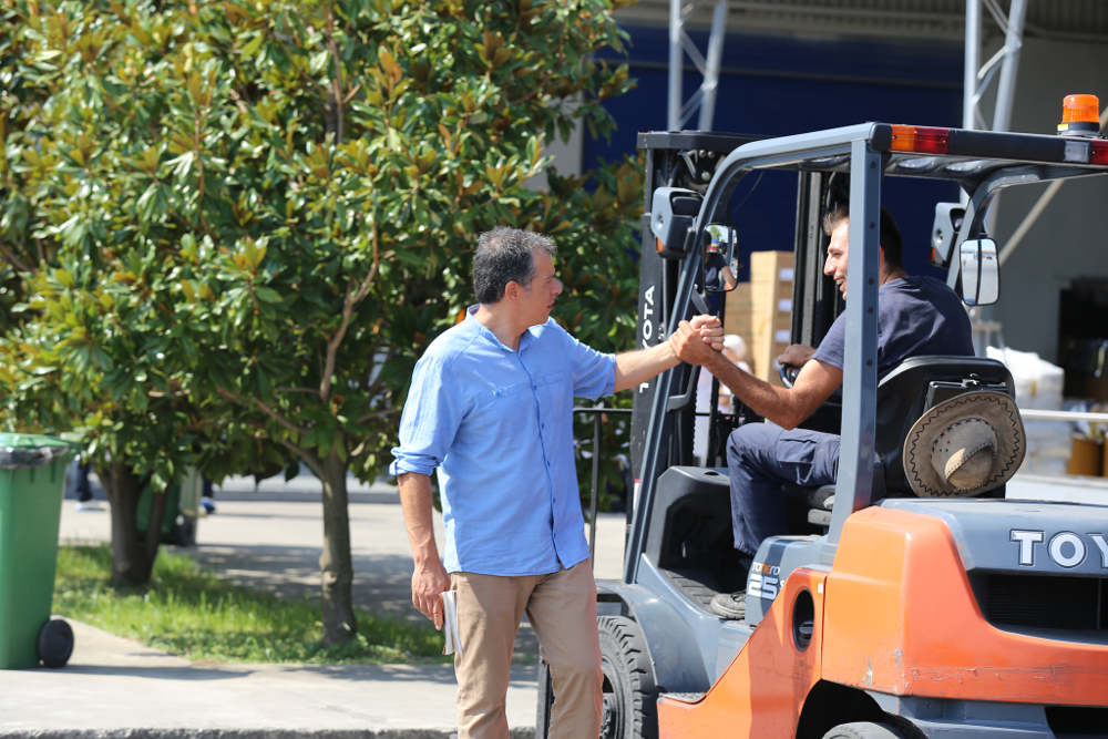 ΦΩΤΟ-Στην Πέλλα ο Θεοδωράκης