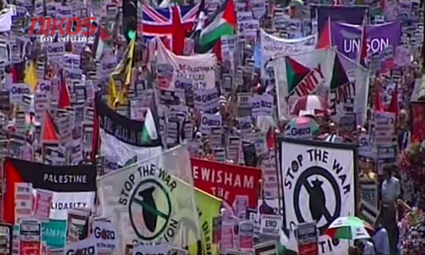 ΒΙΝΤΕΟ-Χιλιάδες άνθρωποι στους δρόμους κατά του Ισραήλ