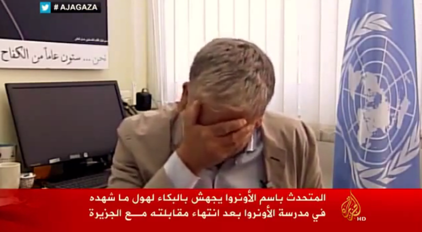 ΒΙΝΤΕΟ-Έκλαψε ο εκπρόσωπος του ΟΗΕ μιλώντας για τη Γάζα