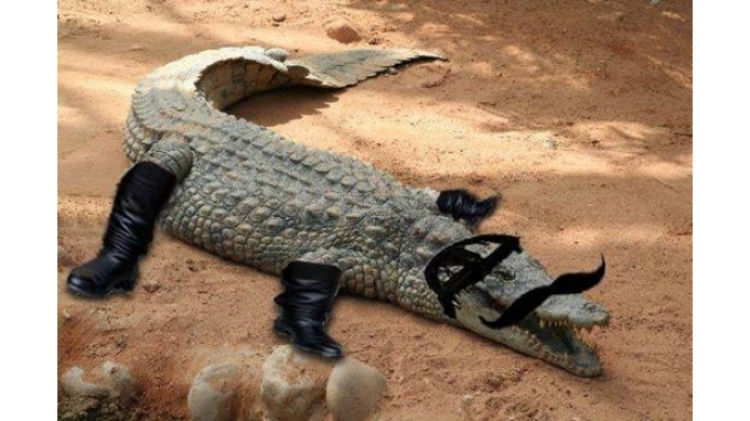 ΦΩΤΟ-Χαμός με τον Μανωλιό, τον κροκόδειλο του Ρεθύμνου