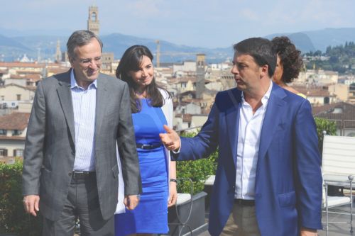 Κοινή “γραμμή” Σαμαρά-Ρέντσι κατά της λιτότητας