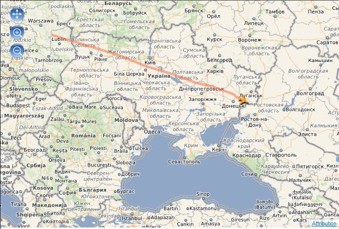 ΦΩΤΟ-Η διαδρομή και το σημείο συντριβής του Boeing