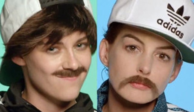 ΒΙΝΤΕΟ-Αν Χάθαγουεϊ και Κρίστεν Στιούαρτ έβαλαν μουστάκι