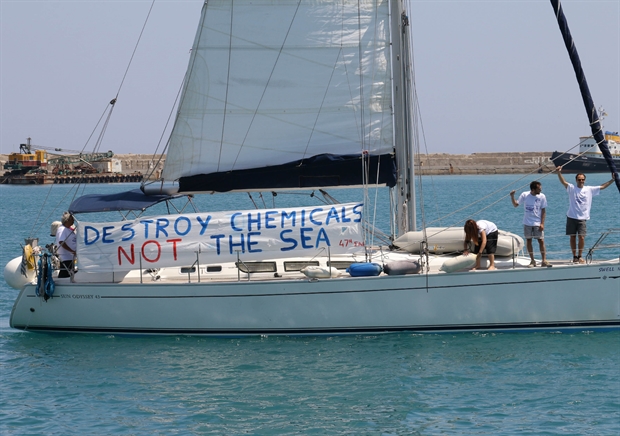 Απολογισμός της εν πλω διαμαρτυρίας για τα χημικά της Συρίας