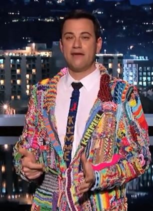 American TV host Jimmy Kimmel appeared on his show wearing an entire Loom jacket