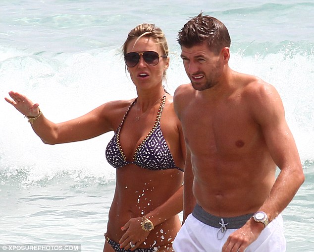 Baywatch: Steven and Alex emerge from the sea together after a short dip