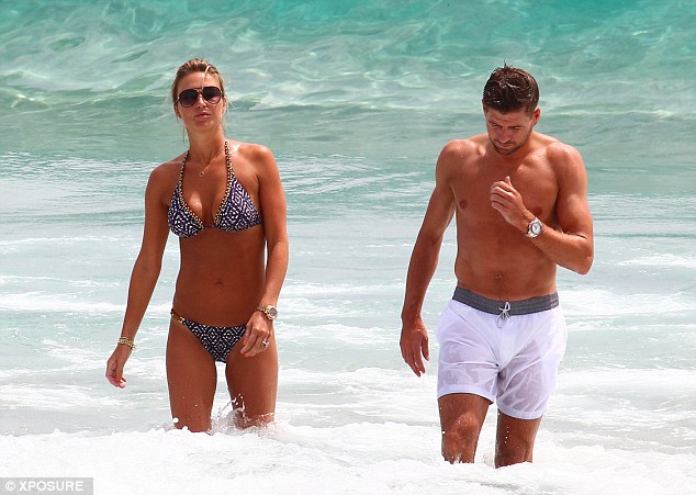 See-through: Steven was luck to protect his modesty in his translucent white shorts