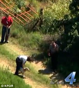 We have an update to a dog that fought through near 100 degree heat to stand by his deceased owner.Homicide detectives were called after a body was found near SE 36th and Sooner Rd. They think it is the body of a transient that died of natural causes.His bull terrier stood by his side, even appeared to be guarding him at times and not wanting to leave his owner.