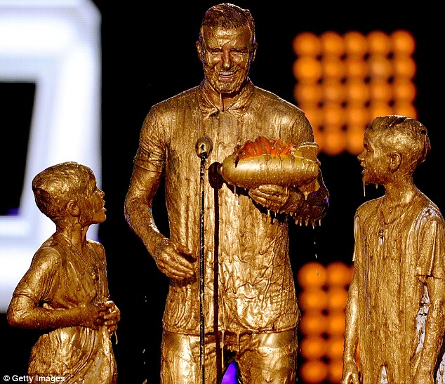 A slimy character: But the former Preston North End star still managed to raise a smile afterwards