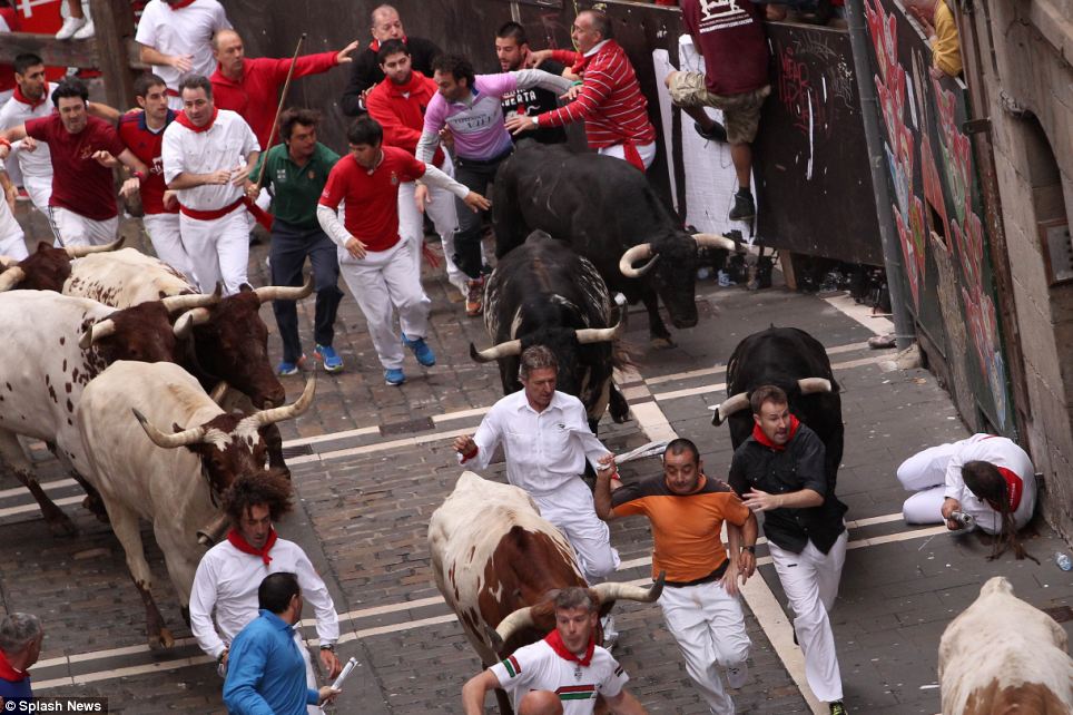 Dozens of people are injured each year in the 'encierros,' as the runs are called in Spanish. Most get hurt in falls