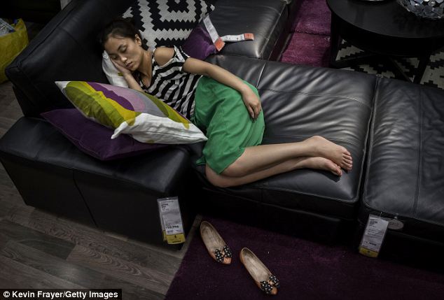Sweaty Betty: Even with air conditioning cooling the pace, sleeping on leather is risky