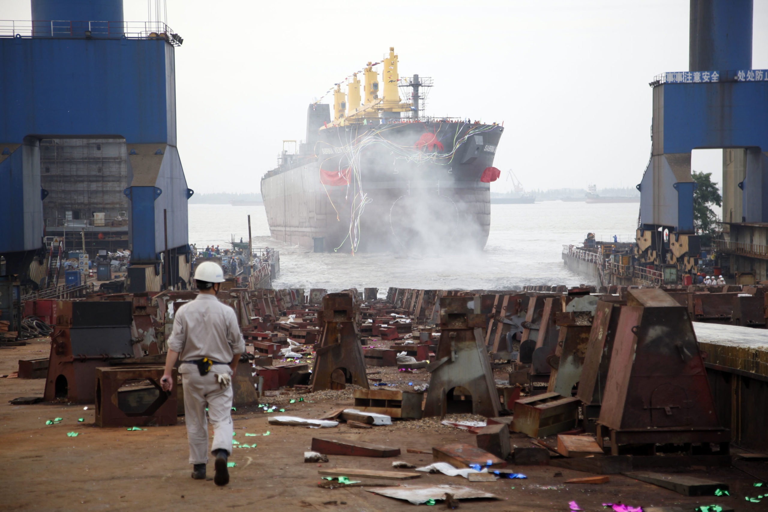 Παραλίγο τραγωδία στα ναυπηγεία της Ελευσίνας