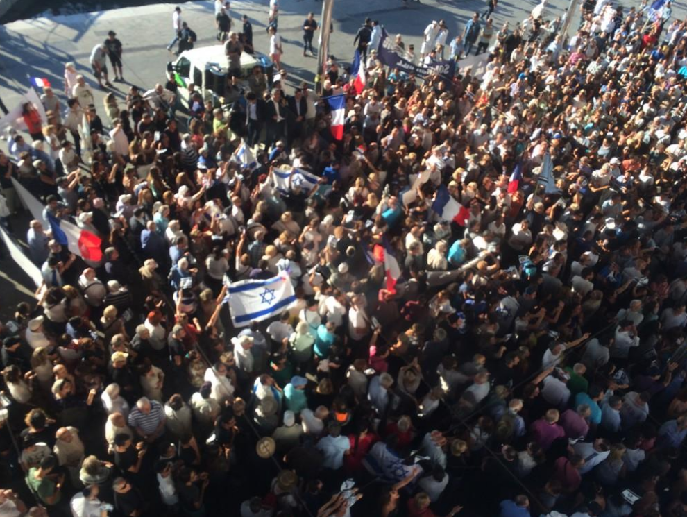 Διαδήλωση στη Μασσαλία υπέρ του Ισραήλ