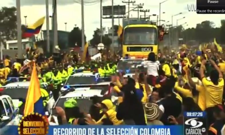 ΒΙΝΤΕΟ-Η υποδοχή των Κολομβιανών στην Μποκοτά