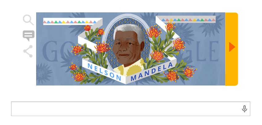 Η Google τιμά τον Νέλσον Μαντέλα