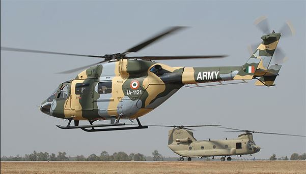 Πτώση στρατιωτικού ελικοπτέρου στην Ινδία