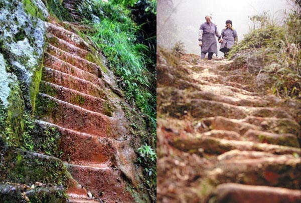 perierga.gr - Έσκαψε 6.000 σκαλοπάτια στο βουνό για τον έρωτα μιας γυναίκας!