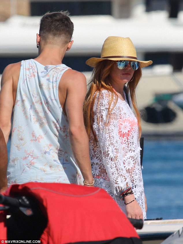 Traveller: The actress has become something of a jetsetter recently, sightseeing and soaking up the sun in Austria, Spain, London and now Greece