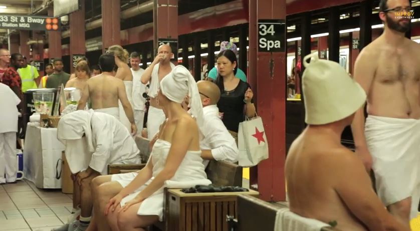 ΒΙΝΤΕΟ-Μετέτρεψαν σε σπα το μετρό της Νέας Υόρκης