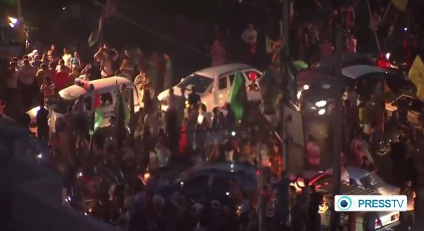 ΒΙΝΤΕΟ-Με πανηγυρισμούς έγινε δεκτή η εκεχειρία στη Γάζα