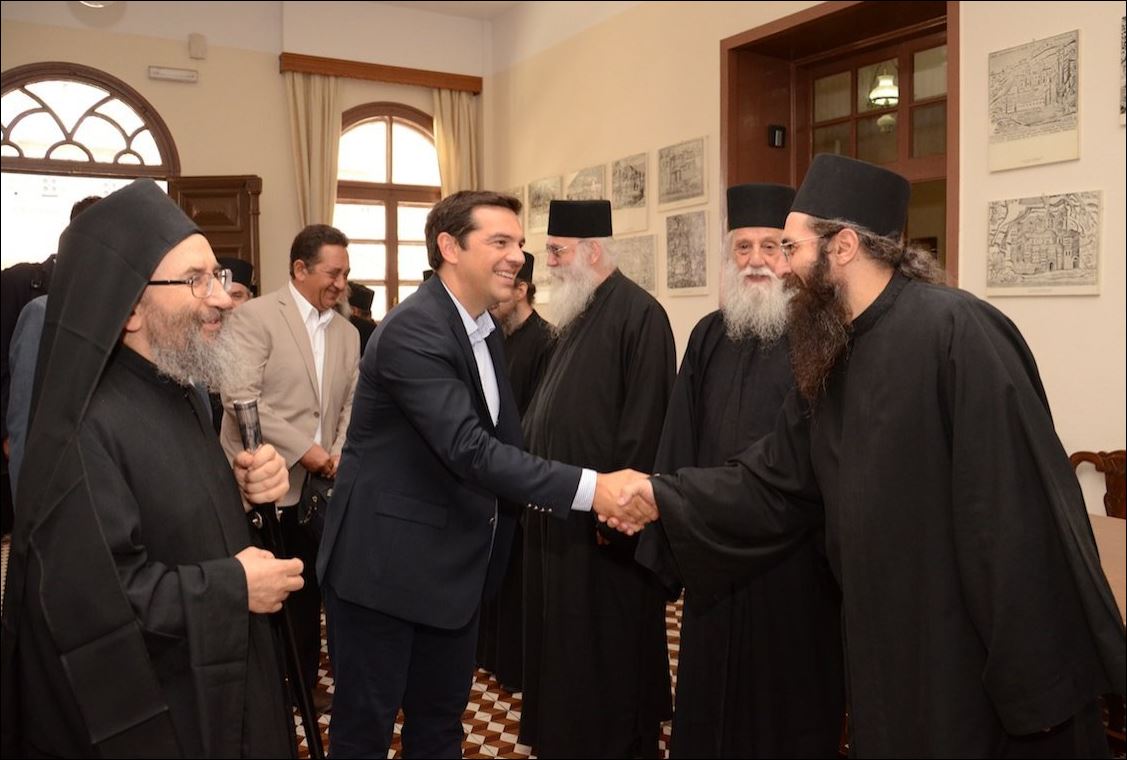 Ολοκληρώθηκε η επίσκεψη του Τσίπρα στο Άγιο Όρος