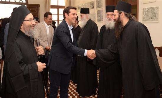 ΦΩΤΟ-Ο Τσίπρας στο Άγιον Όρος