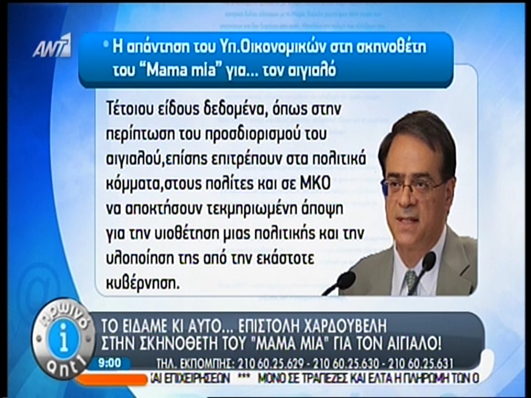 ΒΙΝΤΕΟ-Ο Χαρδούβελης απαντά στη “Mamma mia”: Ο αιγιαλός δεν θα ιδιωτικοποιηθεί