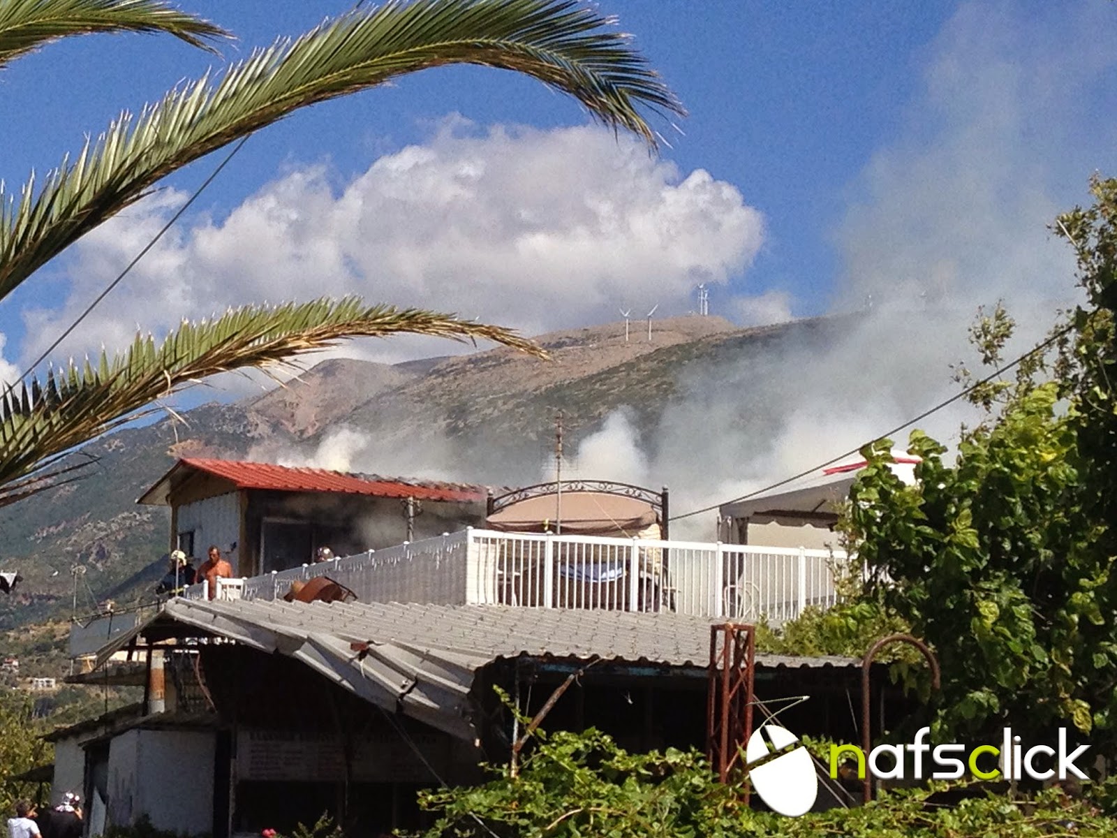 ΦΩΤΟ-Ζημιές σε σπίτι λόγω φωτιάς από φιάλη υγραερίου