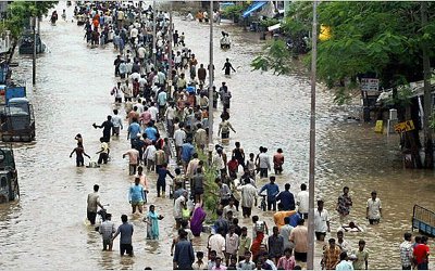 Ινδία-1500 χωριά βυθισμένα στο νερό