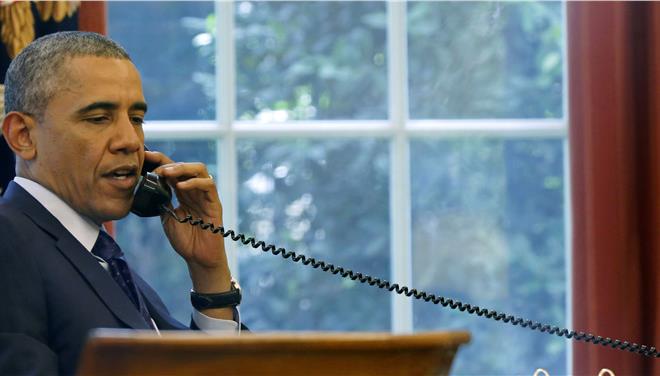 ΦΩΤΟ-Που έπαιρνε τηλέφωνο ο Ομπάμα