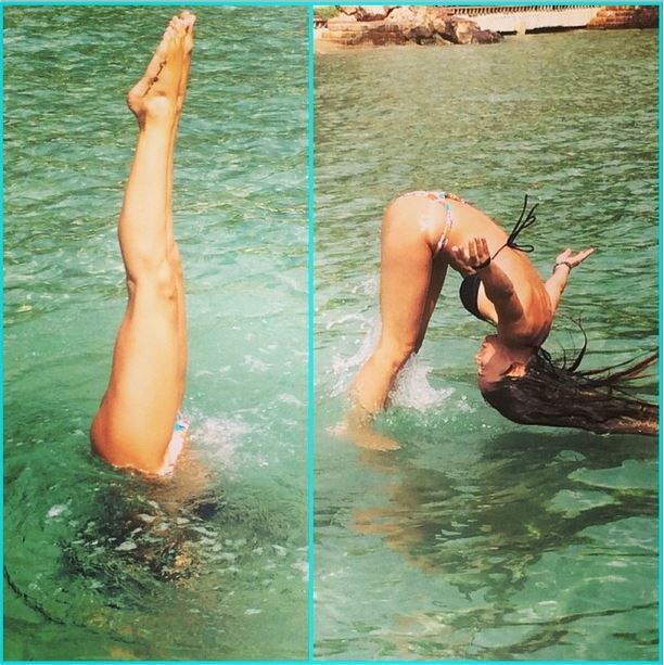 ΦΩΤΟ-Ποια ηθοποιός κάνει ακροβατικά στη θάλασσα;