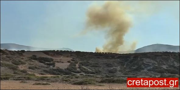 ΒΙΝΤΕΟ-Υπό έλεγχο η φωτιά στην Κίσαμο