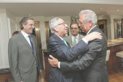 ΦΩΤΟ-Τετ α τετ Αβραμόπουλου-Γιούνκερ