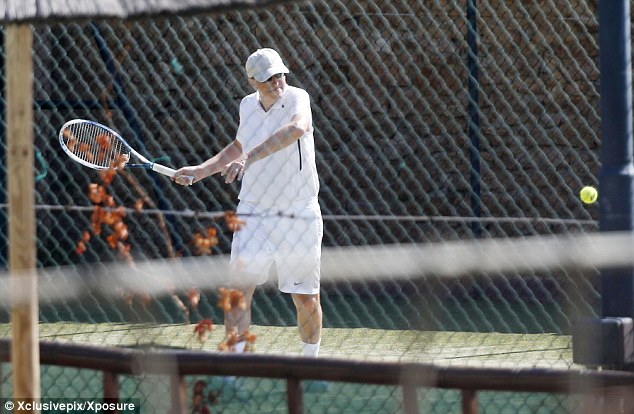 Return: Keeping fit allows the 58-year-old to travel the world for his philanthropic ventures - such as working to rid the world of malaria