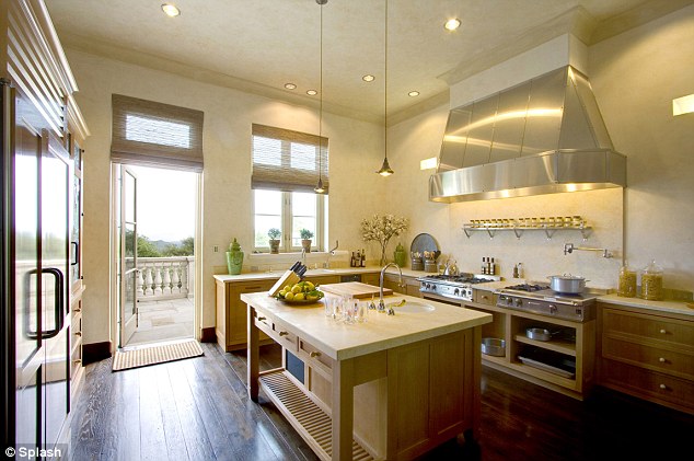 Family minded: The 63-year-old has three adult children - Zach, Zelda and Cody - and the home ensures that it was able to cater for big family holiday dinners