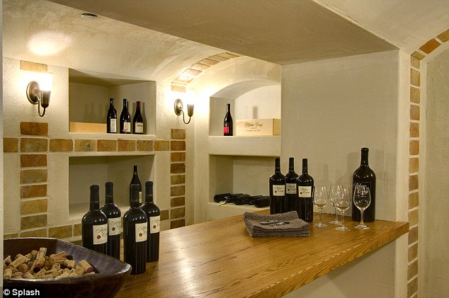 Unusual choice: While beautiful, the home was a strange choice for the star whom had struggled with alcoholism previously as it has both the vineyards and an extensive wine cellar