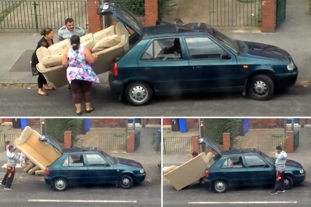 ΒΙΝΤΕΟ-Χώρεσαν τριθέσιο καναπέ σε ΙΧ