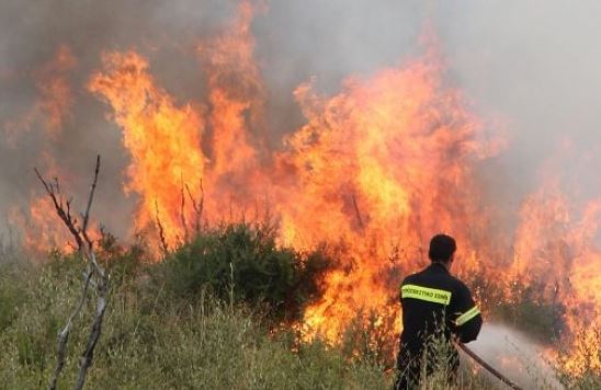 Πυρκαγιά στη Σητεία της Κρήτης
