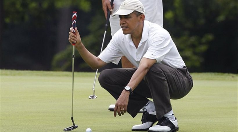 Ο πλανήτης καίγεται και ο Ομπάμα… παίζει γκολφ