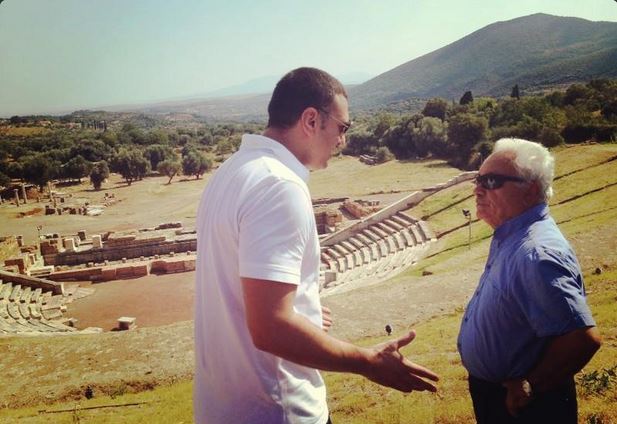 ΦΩΤΟ-Στην αρχαία Μεσσήνη ο Βασίλης Κικίλιας