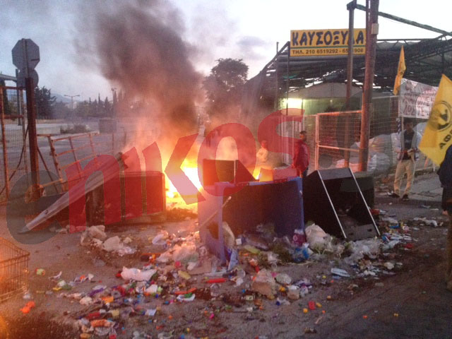 Νέα φωτό με τις φωτιές στη Μεσογείων