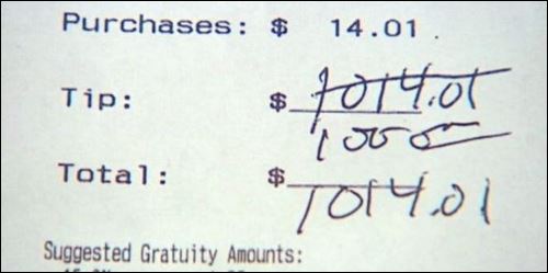 Άφησε «πουρμπουάρ» 1.000 δολάρια