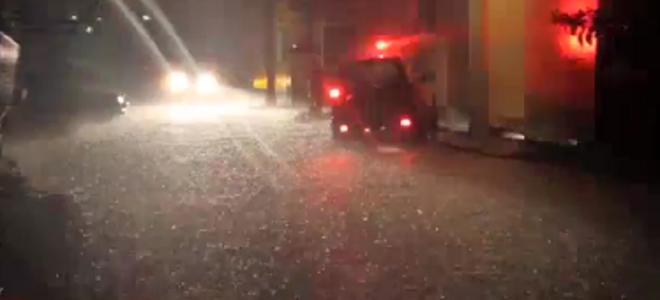 Πλημμύρισαν σπίτια στο Ωραιόκαστρο