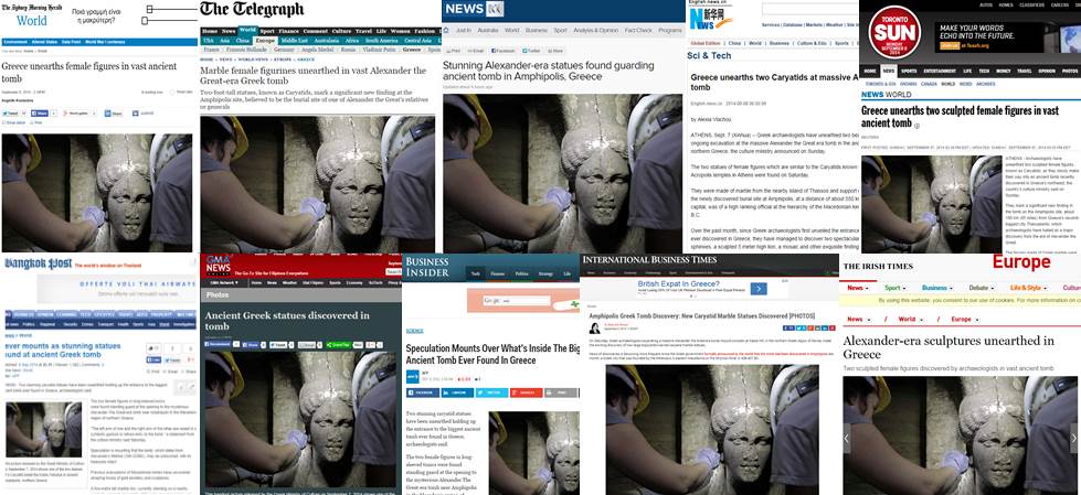 Παγκόσμιο ενδιαφέρον για τα νέα ευρήματα στην Αμφίπολη