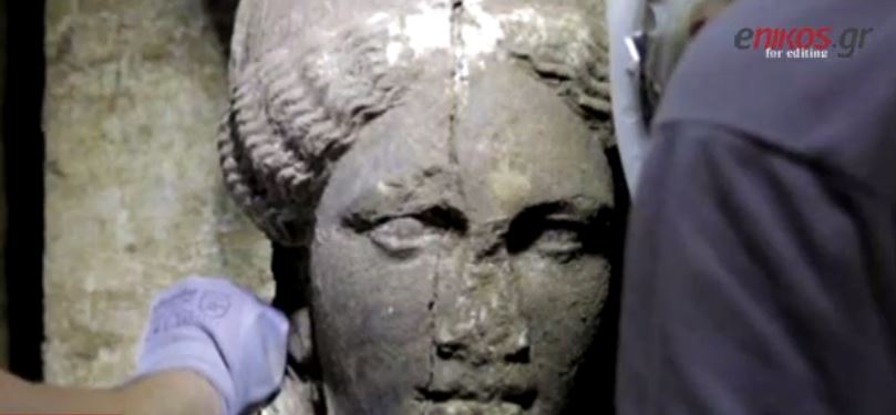 ΒΙΝΤΕΟ-Το επιστύλιο με τα έντονα χρώματα στην Αμφίπολη