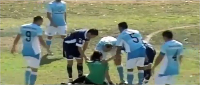 BINTEO-Η μπάλα… έστειλε στο νοσοκομείο γυναίκα διαιτητή